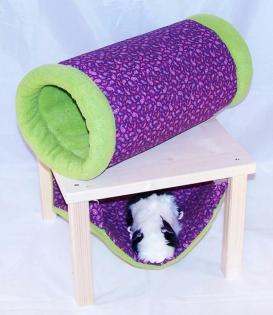 Kuschelsachenset 3 Teile Hängemattengestell Hängematte Kuschelrolle lila Mus