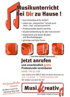 Schlagzeugunterricht / Schlagzeuglehrer bei Dir zu Hause in Aachen