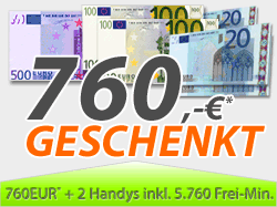 760. -Euro geschenkt