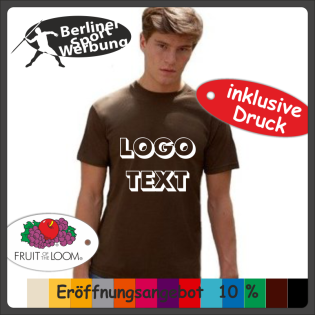 T-Shirt mit deinem Logo Bild Text Werbung