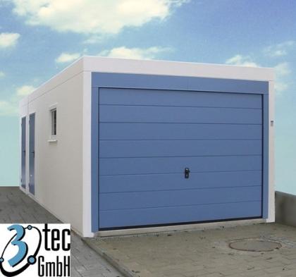 Massive Qualitäts Fertiggarage aus Beton Sektionaltor Made in Germany